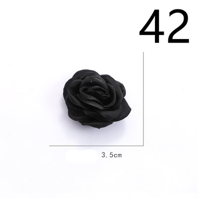 Diadema de Flores de Tela con Base Adhesiva para Hacer a Mano - Image 44