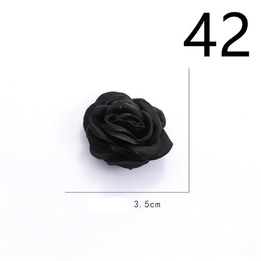 Diadema de Flores de Tela con Base Adhesiva para Hacer a Mano - Image 44