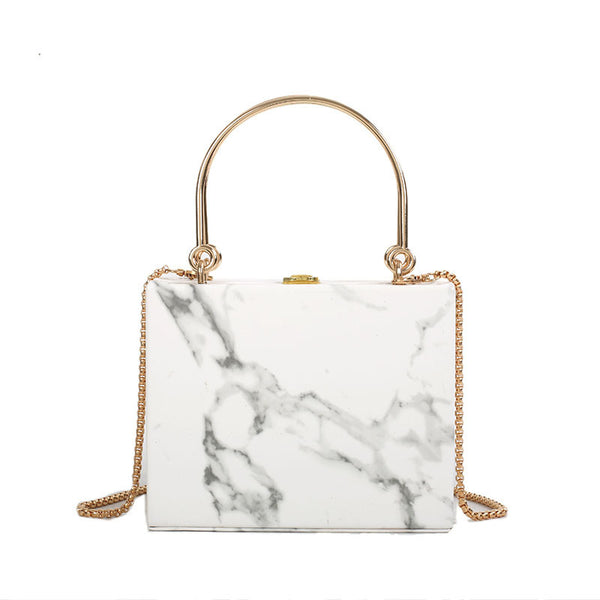 Bolso Cadena con Cierre de Mármol - Versátil y Elegante
