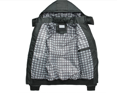 Chaqueta de Invierno con Capucha para Hombre, Estilo Coreano - Image 3