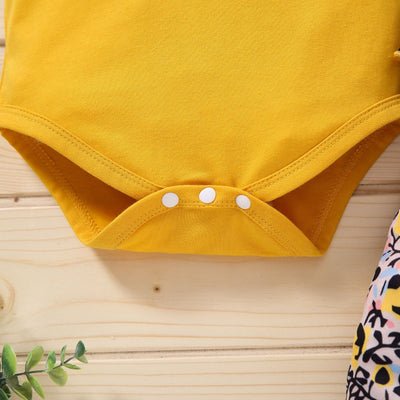 Conjunto de Ropa para Bebé Niña con Pullover Manga Corta y Moño - Image 5