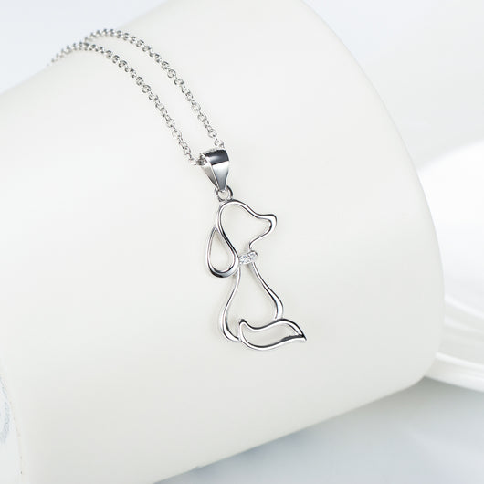 Collar de Plata 925 con Dije de Perro para Mujer - Image 7