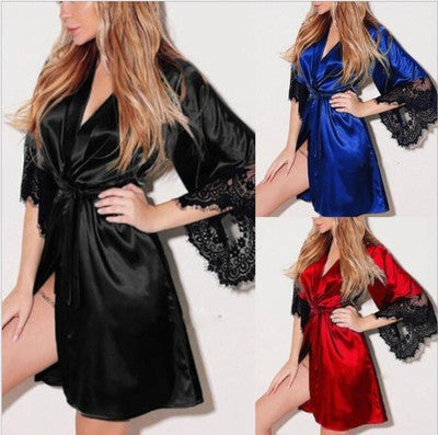 Camisón de Encaje Transparente con Tirantes Ajustables para Mujer