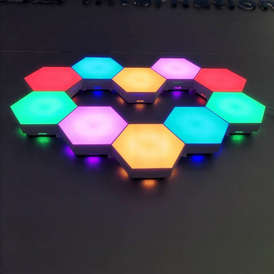 Lámpara de Pared Modular Helios Touch con Paneles de Panal Ajustables