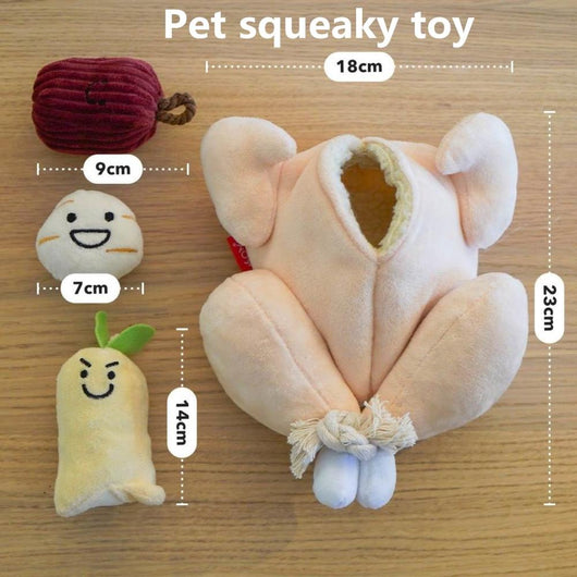 Juguete Interactivo para Perros y Gatos con Sonido Chirriante