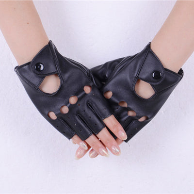 Guantes Hueco de Cuero PU - Elegancia y Comodidad - Image 4