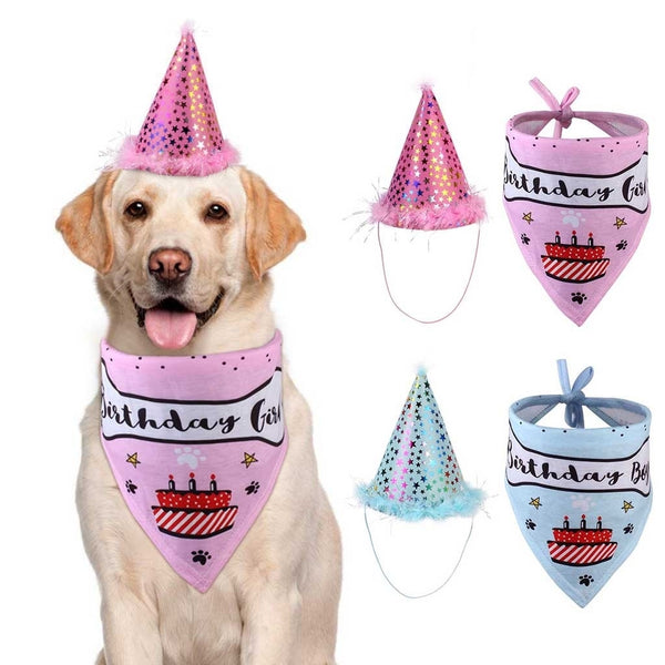 Set de Sombreros y Toallas para Fiestas de Cumpleaños de Mascotas