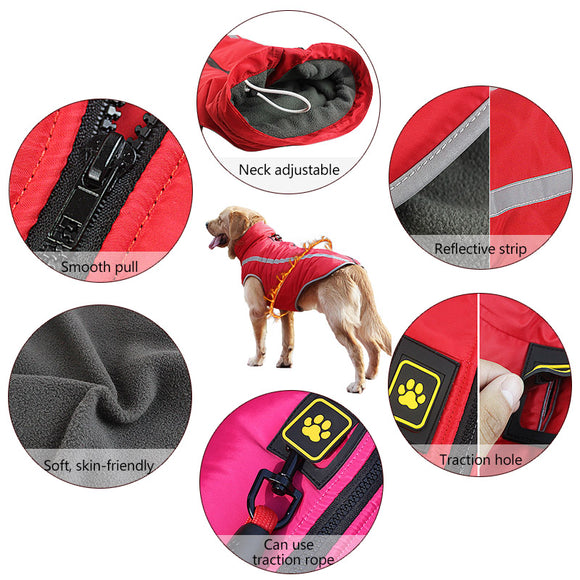 Abrigo Impermeable para Perros - Chaqueta Térmica Resistente al Viento