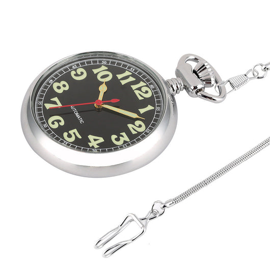Reloj de Bolsillo Retro Digital Luminoso con Cadena Serpiente - Image 3