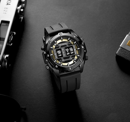 Reloj de Cuarzo Deportivo en Cuero para Hombre - Image 9