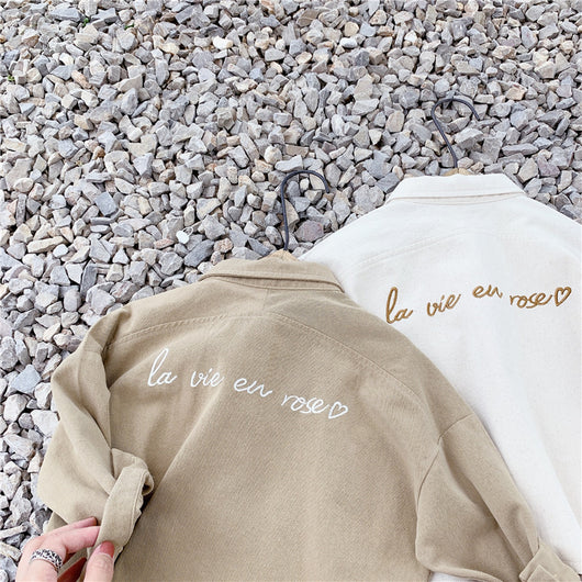 Blusa Infantil Estilo Coreano con Bordados para Otoño - Image 9