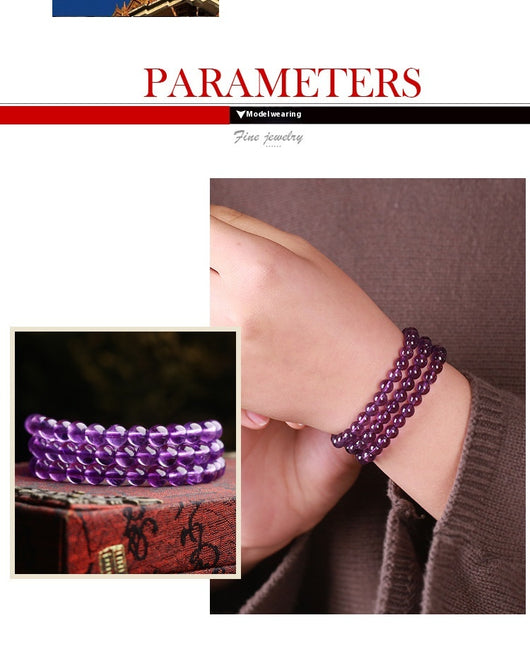 Pulsera de Amatista Uruguaya Tres Anillos - Image 11