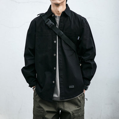 Chaqueta Casual Holgada con Bolsillos - Estilo Coreano para Hombres Jóvenes - Image 2