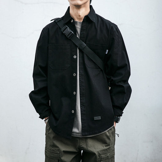 Chaqueta Casual Holgada con Bolsillos - Estilo Coreano para Hombres Jóvenes - Image 2