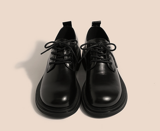 Zapatos de Cuero para Mujer con Cordones y Suela Plana - Versátiles y Cómodos - Image 9