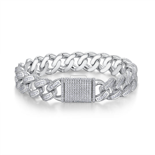 Pulsera de Plata S925 con Moissanita Premium - Joyería de Lujo Minimalista