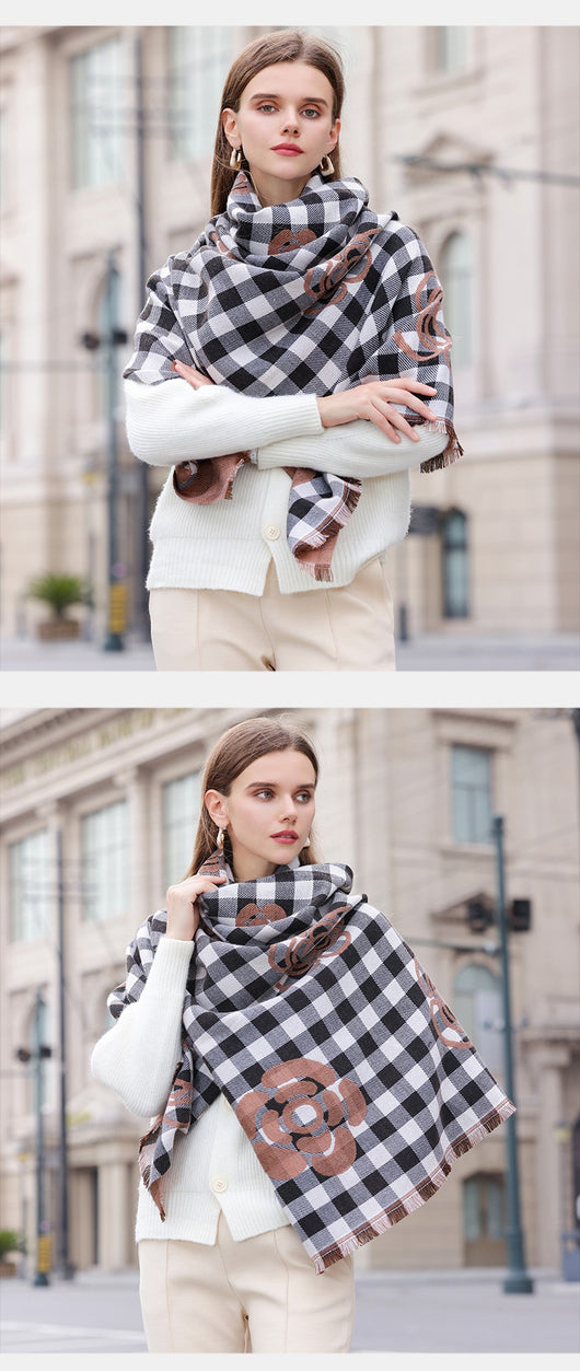 Bufanda Térmica Escocesa con Borlas - Protección Premium para Otoño e Invierno - Image 16
