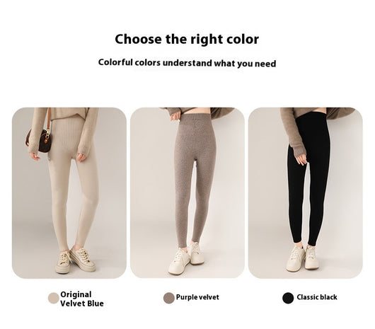 Leggings Térmicos de Lana Tejida sin Costuras - Cintura Alta Reductora - Image 9