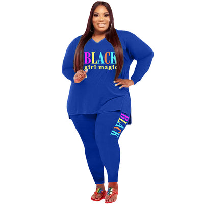 Conjunto Deportivo Estampado Talla Grande para Mujer - Image 11