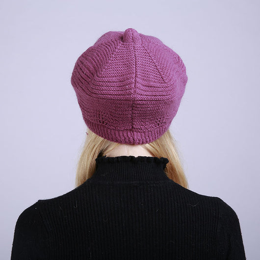 Gorro Tejido Cálido de Lana para Mujer - Image 19