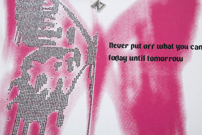 Playera para Hombre con Estampado de Mariposa y Cristales Brillantes - Image 15