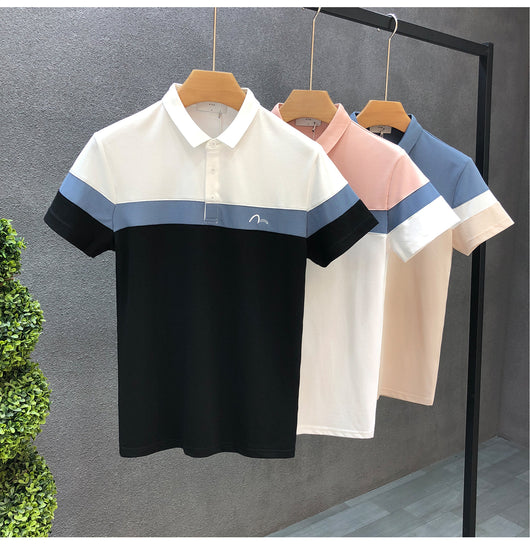 Playera Premium Slim Fit con Cuello Solapa y Contraste de Colores para Hombre - Image 9