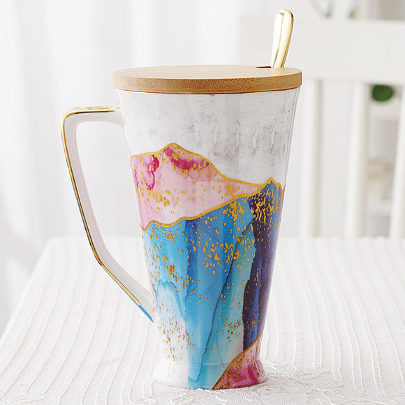 Taza de Porcelana Bone China Gran Capacidad