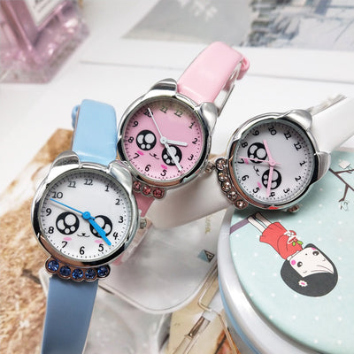 Reloj Infantil con Correa de Dibujos Animados y Detalles de Cristales - Image 3