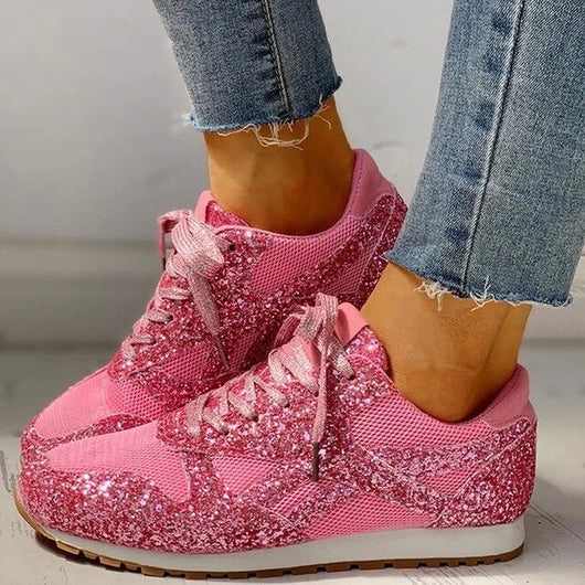 Zapatos Casuales con Cuña y Lentejuelas - Image 4