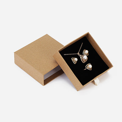 Caja Joyero de Lujo Negro con Cajón Deslizable Tamaño Pequeño - Image 10