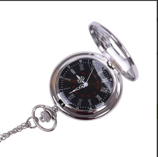 Reloj de Bolsillo Clásico con Grabado de Encaje Romano - Image 6