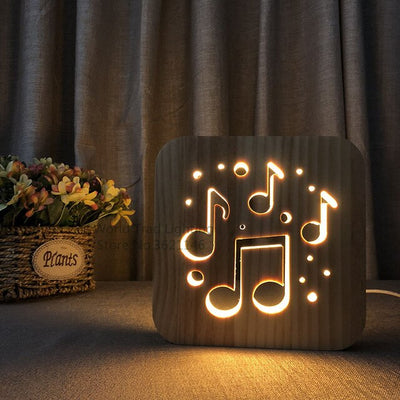 Lámpara LED 3D de Madera con Luz Cálida - Iluminación de Ambiente - Image 5