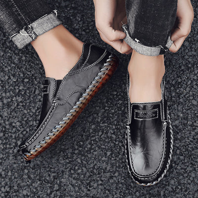Zapatos Casuales de Cuero Genuino Cosidos a Mano - Comodidad para Todas las Estaciones - Image 3