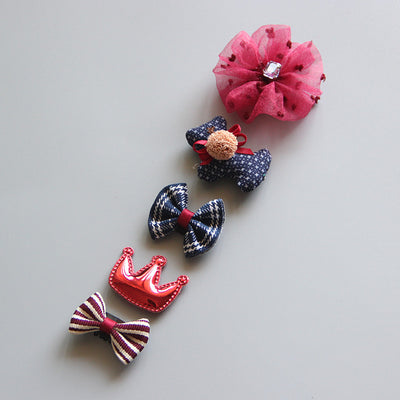 Set de 5 Diademas Princesa para Bebé con Horquillas Decorativas - Image 28