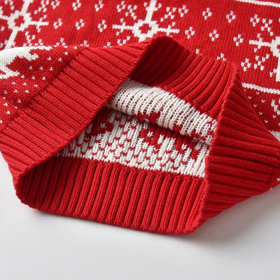 Suéter Infantil Jacquard Doble con Diseño Copo de Nieve - Image 3
