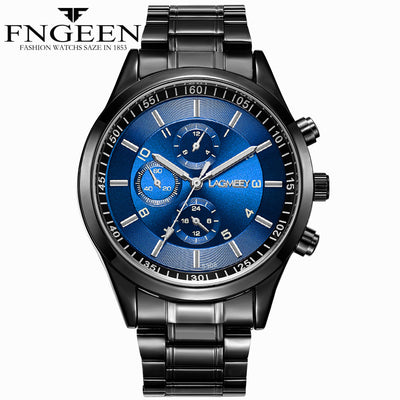 Reloj Deportivo Hombre Negro Acero - Resistente al Agua con Luminoso - Image 11