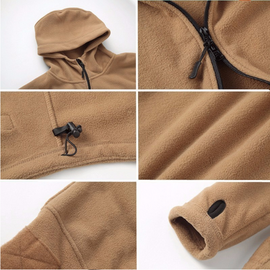 Chaqueta Táctica Térmica Militar para Hombre - Abrigo Fleece Invierno - Image 4
