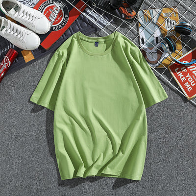 Camiseta Hombre Algodón Puro Manga Corta Suelta Estilo Coreano - Image 17
