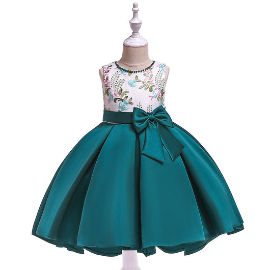 Vestido Infantil de Satén Twill Premium para Niñas - Image 3