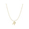 S925 sterling Plateado vintage 26 letter necklace R