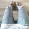 Jeans Biker Ajustados con Roturas para Hombre