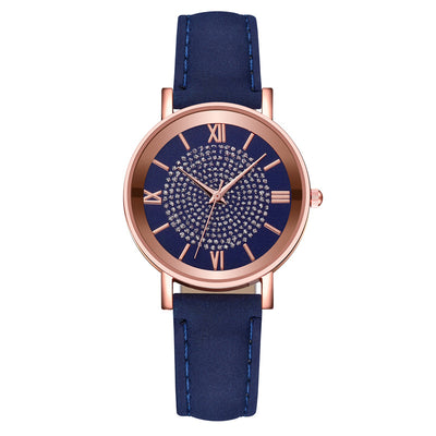 Reloj de Cuarzo para Mujer con Patrón Solar y Escala Romana - Image 10