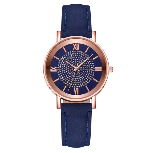 Reloj de Cuarzo para Mujer con Patrón Solar y Escala Romana - Image 10