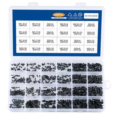 Juego de Tornillos de Cabeza Plana 450/650/720 Piezas - Image 9