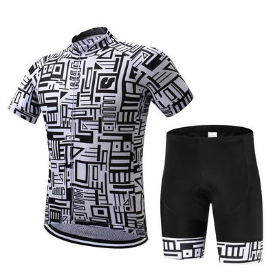 Conjunto de Ciclismo Negro y Blanco - Image 4