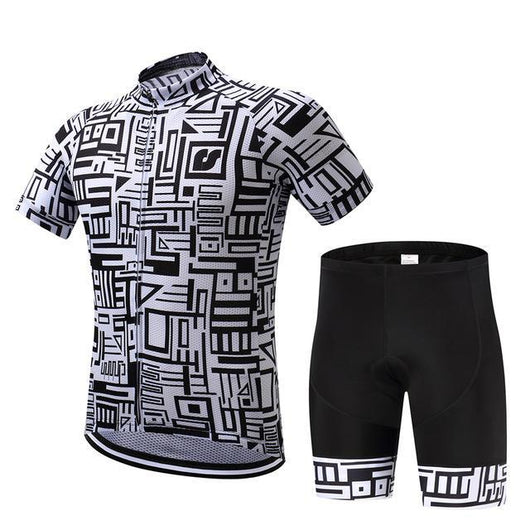 Conjunto de Ciclismo Negro y Blanco - Image 4