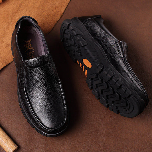 Zapatos Cómodos de Cuero con Suela Blanda para Adultos Mayores - Image 2