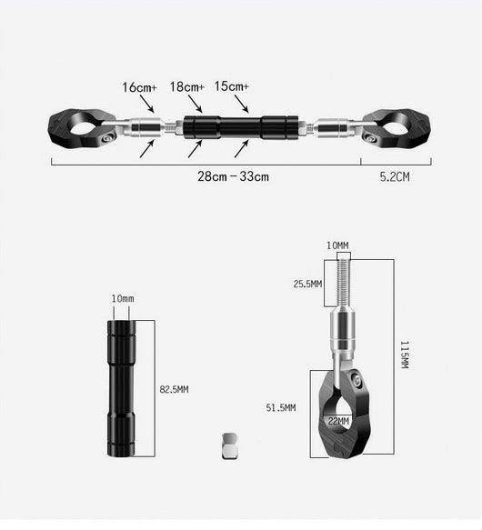Barra de Equilibrio Modificada para Manillar de Motocicleta - Image 3