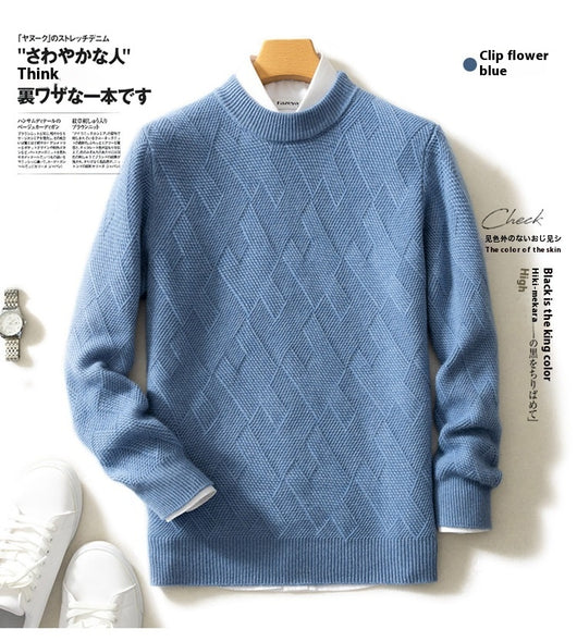 Suéter de Cuello Redondo en Cashmere Premium para Hombre - Image 25