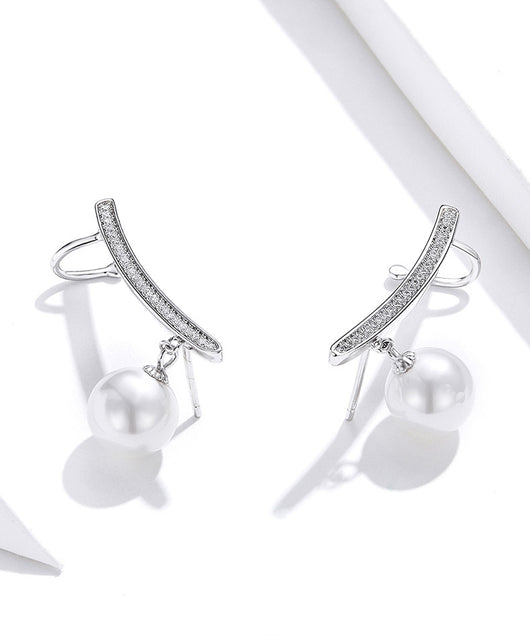 Aretes de Plata S925 con Perla para Mujer - Image 13